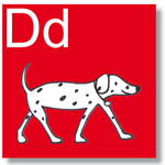 d for dog - ABC freize