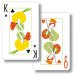  King of Clubs and Queen of Hearts cards